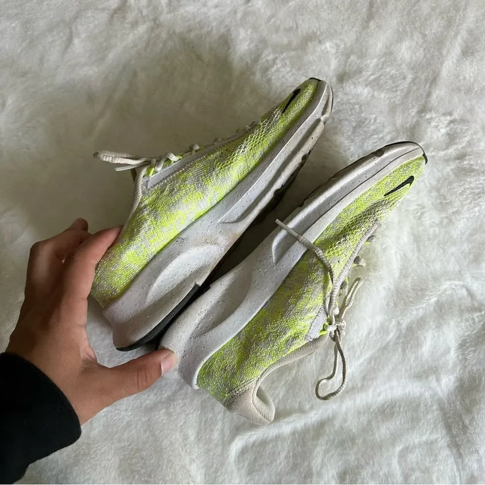 Nike Women's SuperRep Go 3 Flyknit Sneakers Neon Yellow White Size 7